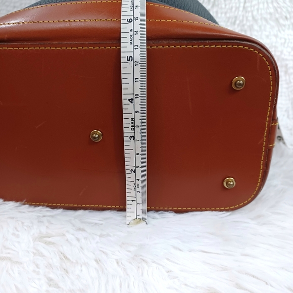 VTG Dooney & Bourke Navy and Brown Purse - Picture 15 of 16